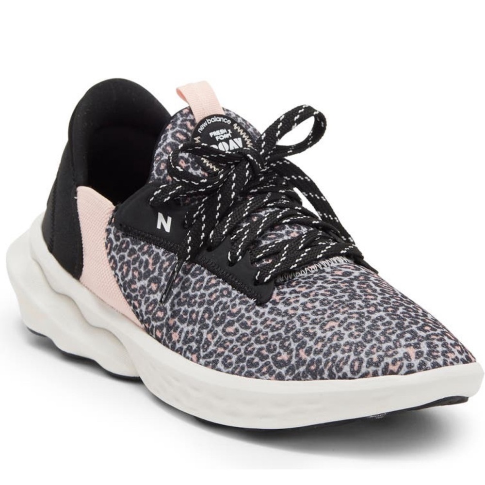 Pink Leopard New Balance Shoes